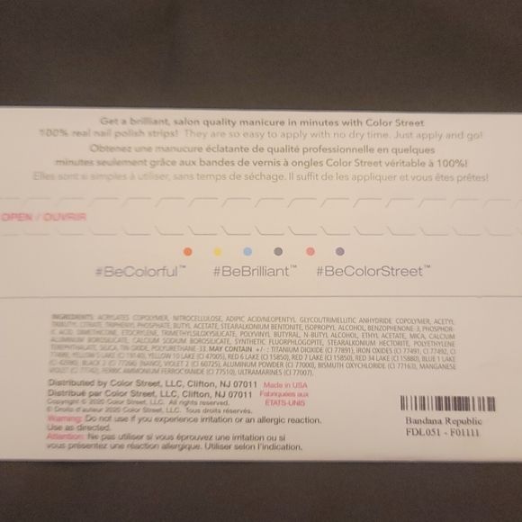 Color Street Bandana Republic nail set - Picture 3 of 4